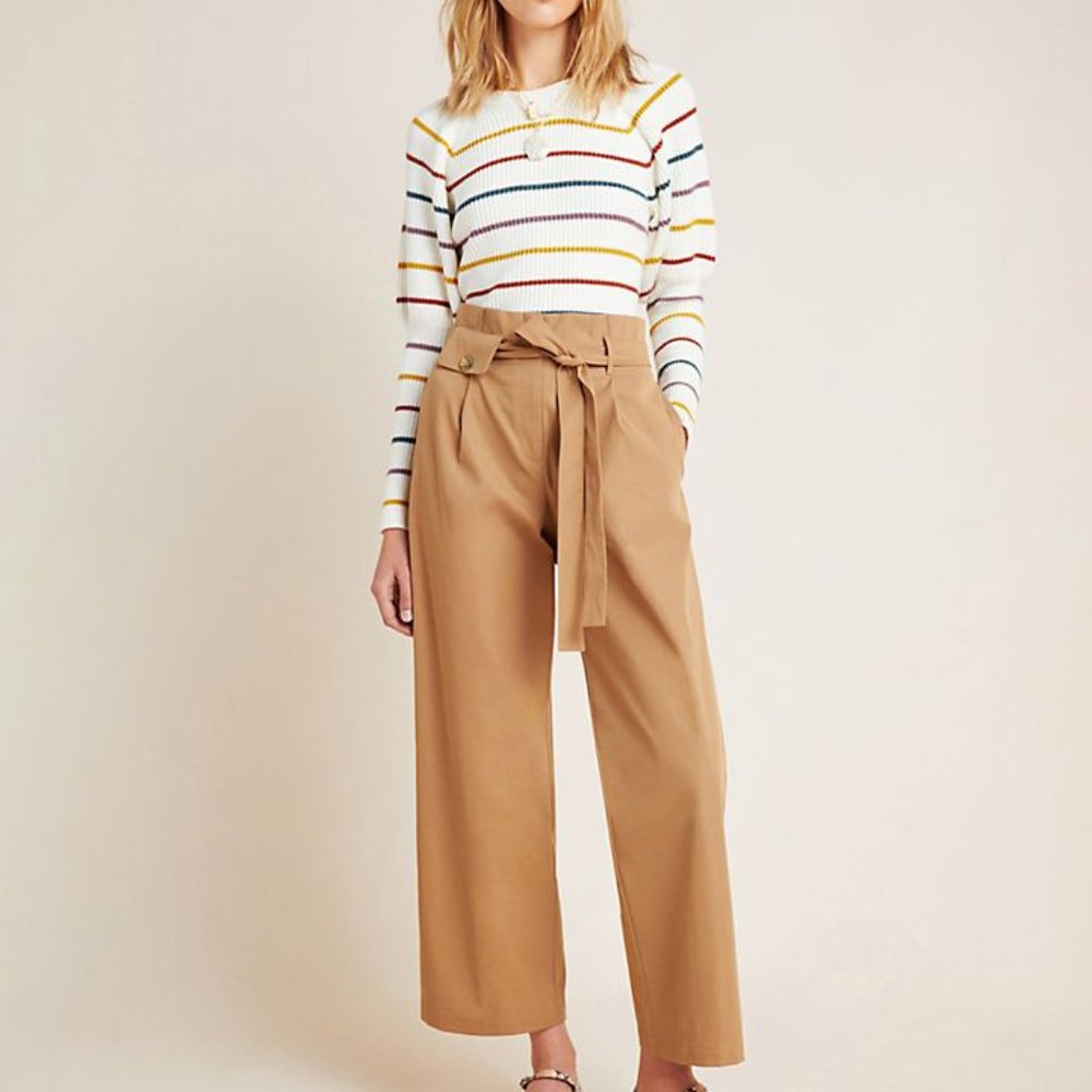 Anthropologie Mariela Poplin Wide-Leg Pants - Picture 4 of 5